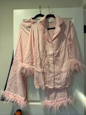 Sleeper pink gingham pajamas size XS